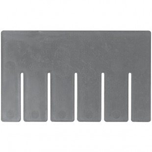 Quantum Gray Short Divider for DG91050 Dividable Grid Container - 6/Pack