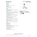 Sloan 24501401 ADA Height Elongated Wall-Mounted Battery-Powered Sensor Toilet with G2 8111 Polished Chrome Flushometer - 1.28 GPF Sloan 24501401 ADA Height Elongated Wall-Mounted Battery-Powered Sensor Toilet with G2 8111 Polished Chrome Flushometer - 1.28 GPF