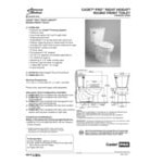 American Standard Cadet PRO Right Height 3517B101.020 White Vitreous China Floor-Mount Chair Height Round Toilet Bowl - 1.6 GPF