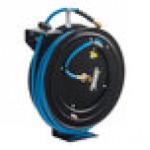 Regency Open Powder-Coated Steel Air / Water Hose Reel with 100' x 3/8