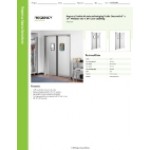 Regency Double Aluminum Swinging Traffic Door with 9