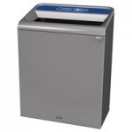 Rubbermaid® 1961629 Configure 33 Gallon Stenni Gray 1 Stream Mixed Recycling Indoor Rectangular Recycling Bin