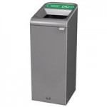 Rubbermaid® 1961629 Configure 33 Gallon Stenni Gray 1 Stream Mixed Recycling Indoor Rectangular Recycling Bin