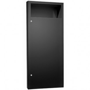 American Specialties, Inc. Simplicity 10-6474-41PC 12 Gallon Matte Black Recessed Trash Can American Specialties, Inc. Simplicity 10-6474-41PC 12 Gallon Matte Black Recessed Trash Can