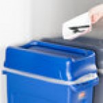 Rubbermaid® FG267360BLUE Slim Jim Blue Drop Shot Rectangular Trash Can Lid Rubbermaid® FG267360BLUE Slim Jim Blue Drop Shot Rectangular Trash Can Lid