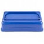 Rubbermaid® FG267360BLUE Slim Jim Blue Drop Shot Rectangular Trash Can Lid Rubbermaid® FG267360BLUE Slim Jim Blue Drop Shot Rectangular Trash Can Lid