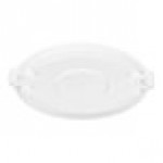 Carlisle 84104502 Bronco 44 Gallon White Flat Round Trash Can Lid Carlisle 84104502 Bronco 44 Gallon White Flat Round Trash Can Lid