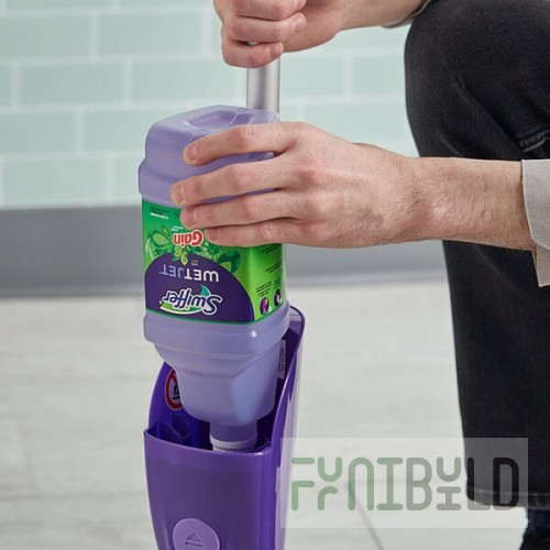 Swiffer® WetJet 77809 Multi-Surface Cleaner Solution Refill with Gain Original Scent 1.25 Liter - 4/Case