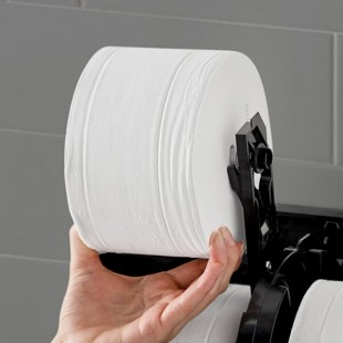 Angel Soft Professional Series Compact Premium Embossed Coreless 1125 Sheet 2-Ply Toilet Paper - 18/Case Angel Soft Professional Series Compact Premium Embossed Coreless 1125 Sheet 2-Ply Toilet Paper - 18/Case