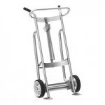 Valley Craft 1,000 lb. 4-Wheel Aluminum Drum Truck with Brakes and Solid Rubber Wheels F83210A7