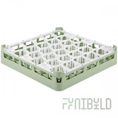 Vollrath 52790 Signature Lemon Drop Full-Size Light Green 30-Compartment 2 13/16
