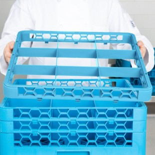Carlisle RE914 OptiClean 9 Compartment Glass Rack Extender Carlisle RE914 OptiClean 9 Compartment Glass Rack Extender