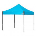 E-Z Up EC3STL10KFBKTSO Eclipse Instant Shelter 10' x 10' Steel Orange Canopy with Black Frame