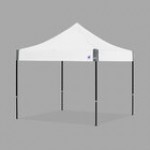 E-Z Up EC3STL10KFBKTSO Eclipse Instant Shelter 10' x 10' Steel Orange Canopy with Black Frame