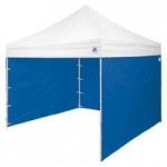 E-Z Up EC3STL10KFBKTSO Eclipse Instant Shelter 10' x 10' Steel Orange Canopy with Black Frame