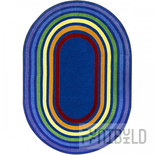 Joy Carpets Kid Essentials Rainbow Rings 10' 9