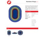 Joy Carpets Kid Essentials Rainbow Rings 10' 9 Joy Carpets Kid Essentials Rainbow Rings 10' 9