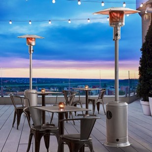 Backyard Pro Courtyard Series PH1STL Steel Portable Propane Outdoor Patio Heater - 47,000 BTU Backyard Pro Courtyard Series PH1STL Steel Portable Propane Outdoor Patio Heater - 47,000 BTU