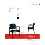 Eurotech VS8012 Dakota Series Black Vinyl Arm Chair