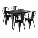 Lancaster Table & Seating Alloy Distressed Nickel Gray Outdoor Arm Chair