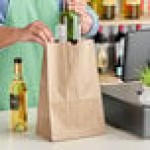 Choice Heavy Duty 20 lb. Shorty Extra Heavy-Duty Natural Kraft Paper Bag - 400/Case