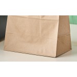 Choice Heavy Duty 20 lb. Shorty Extra Heavy-Duty Natural Kraft Paper Bag - 400/Case