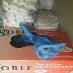 Noble Powder-Free Disposable Exam Grade Nitrile 4.5 Mil Thick Textured Gloves - Large - 100/Box Noble Powder-Free Disposable Exam Grade Nitrile 4.5 Mil Thick Textured Gloves - Large - 100/Box