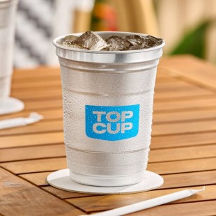 Top Cup by Ball 16 oz. Customizable Aluminum Cup with Top Cup Logo Design - 600/Case