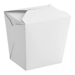 Fold-Pak 32MWWHITEM 32 oz. White Microwavable Paper Take-Out Container - 450/Case