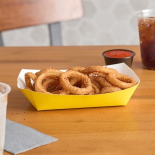 #500 5 lb. Solid Yellow Paper Food Tray - 250/Pack #500 5 lb. Solid Yellow Paper Food Tray - 250/Pack