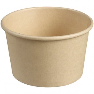 Solia 3 oz. Natural Bamboo Fiber Dessert / Tasting Cup with PLA Lamination - 1,000/Case