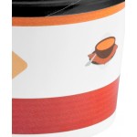 Choice 12 oz. Double Poly-Coated Paper Soup / Hot Food Cup with Black Vented Paper Lid - 250/Case