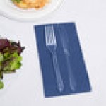 Creative Converting 951137 Navy Blue 3-Ply Guest Towel / Buffet Napkin - 192/Case Creative Converting 951137 Navy Blue 3-Ply Guest Towel / Buffet Napkin - 192/Case