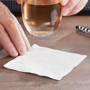 Choice White Customizable 2-Ply Beverage / Cocktail Napkin - 250/Sample