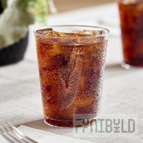 Fineline Savvi Serve 410-CL 10 oz. Tall Clear Hard Plastic Tumbler - 500/Case