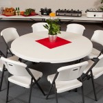 Lifetime Round Folding Table, 60