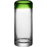 Acopa Tropic 3 oz. Shooter Glass with Green Rim - Sample