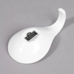 10 Strawberry Street WTR-4TAPASPOON Whittier 1 oz. White Porcelain Tapas Spoon - 36/Case