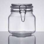Libbey 17209925 25.25 oz. Garden Jar with Clamp Lid - 6/Case