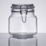 Libbey 17209925 25.25 oz. Garden Jar with Clamp Lid - 6/Case