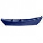 G.E.T. Enterprises BT320-MOD-PC Bugambilia 3.6 Qt. Smooth MOD Finish Pacific Blue Resin-Coated Aluminum Deep Boat with Dividers