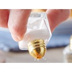 Choice 0.5 oz. Mini Salt and Pepper Shaker with Gold Top - 12/Pack