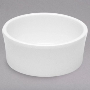 Elite Global Solutions DRAM Merced 4 oz. White Melamine Ramekin - 6/Case
