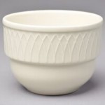 Homer Laughlin from Steelite International HL1467000 Gothic 3.5 oz. Ivory (American White) Undecorated China Ramekin - 36/Case Homer Laughlin from Steelite International HL1467000 Gothic 3.5 oz. Ivory (American White) Undecorated China Ramekin - 36/Case