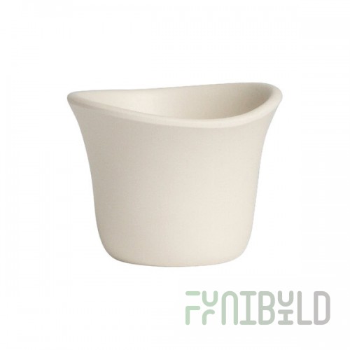 Delfin Marisol from Steelite International 3 oz. Sand Shell Melamine Sauce Dish - 24/Case
