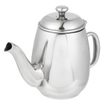 Vollrath 46594 Orion 20 oz. Mirror-Finished Stainless Steel Coffee / Tea Pot