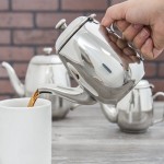 Vollrath 46594 Orion 20 oz. Mirror-Finished Stainless Steel Coffee / Tea Pot