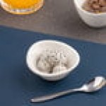Ariane Miniature 1.67 oz. Ivory Round Rolled Edge Porcelain Bowl with Curved Rim - 18/Case Ariane Miniature 1.67 oz. Ivory Round Rolled Edge Porcelain Bowl with Curved Rim - 18/Case