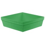TableCraft CW1494GN 24 Qt. Green Cast Aluminum Square Bowl