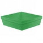 TableCraft CW1494GN 24 Qt. Green Cast Aluminum Square Bowl